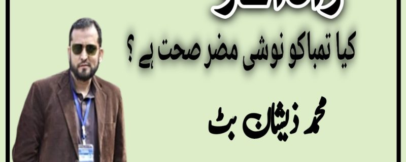 کیا تمباکو نوشی مضر صحت ہے ؟ /تحریر/محمد ذیشان بٹ کالم نگار ، ایجوکیشنسٹ